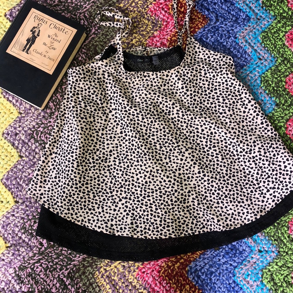 Cheetah swing top blouse / tank
